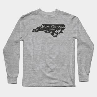 State of North Carolina Graphic Tee Long Sleeve T-Shirt